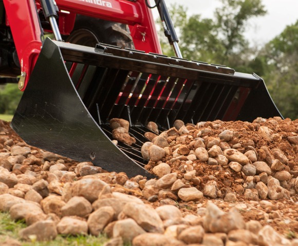 Rock Bucket Tractor Attachments Brazos Bend Mahindra